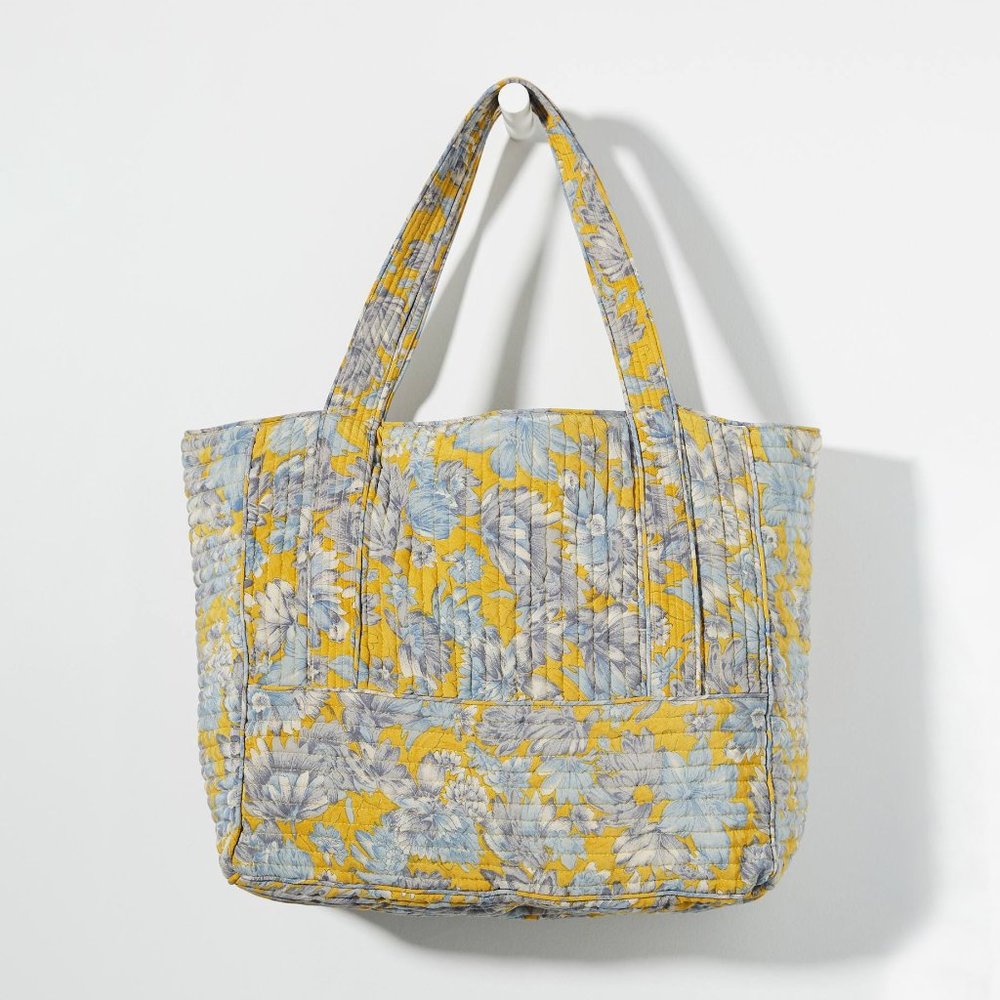 HTF Anthropologie Sissel Edelbo Lena Silk Tote Bag